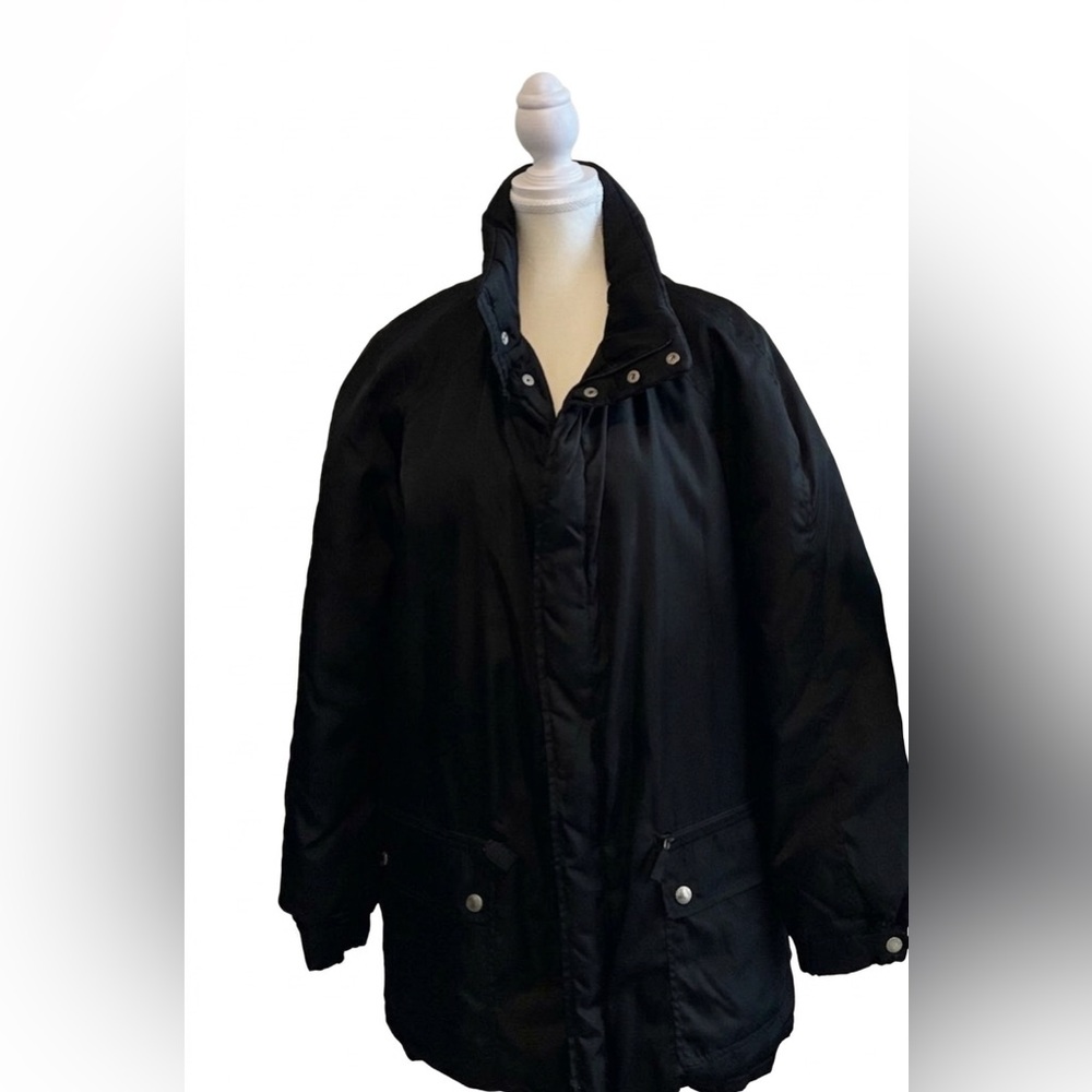 PRADA Vintage Luxury Black Utilitarian Nylon Real Duck Feather Jacket